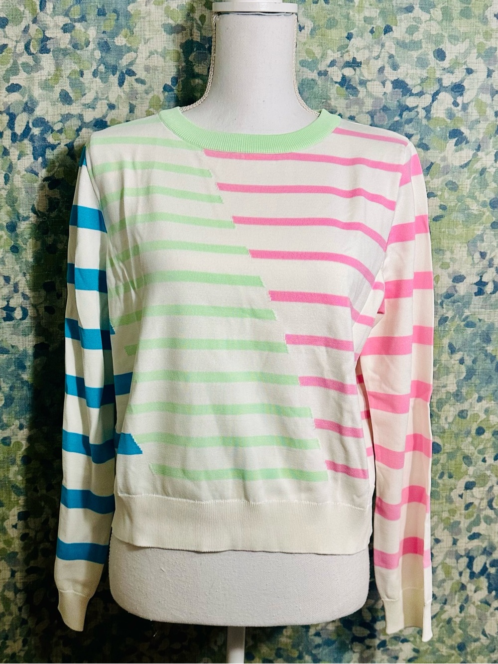 Solid & Striped Colorblock Stripe Lightweight Sweater Size Large